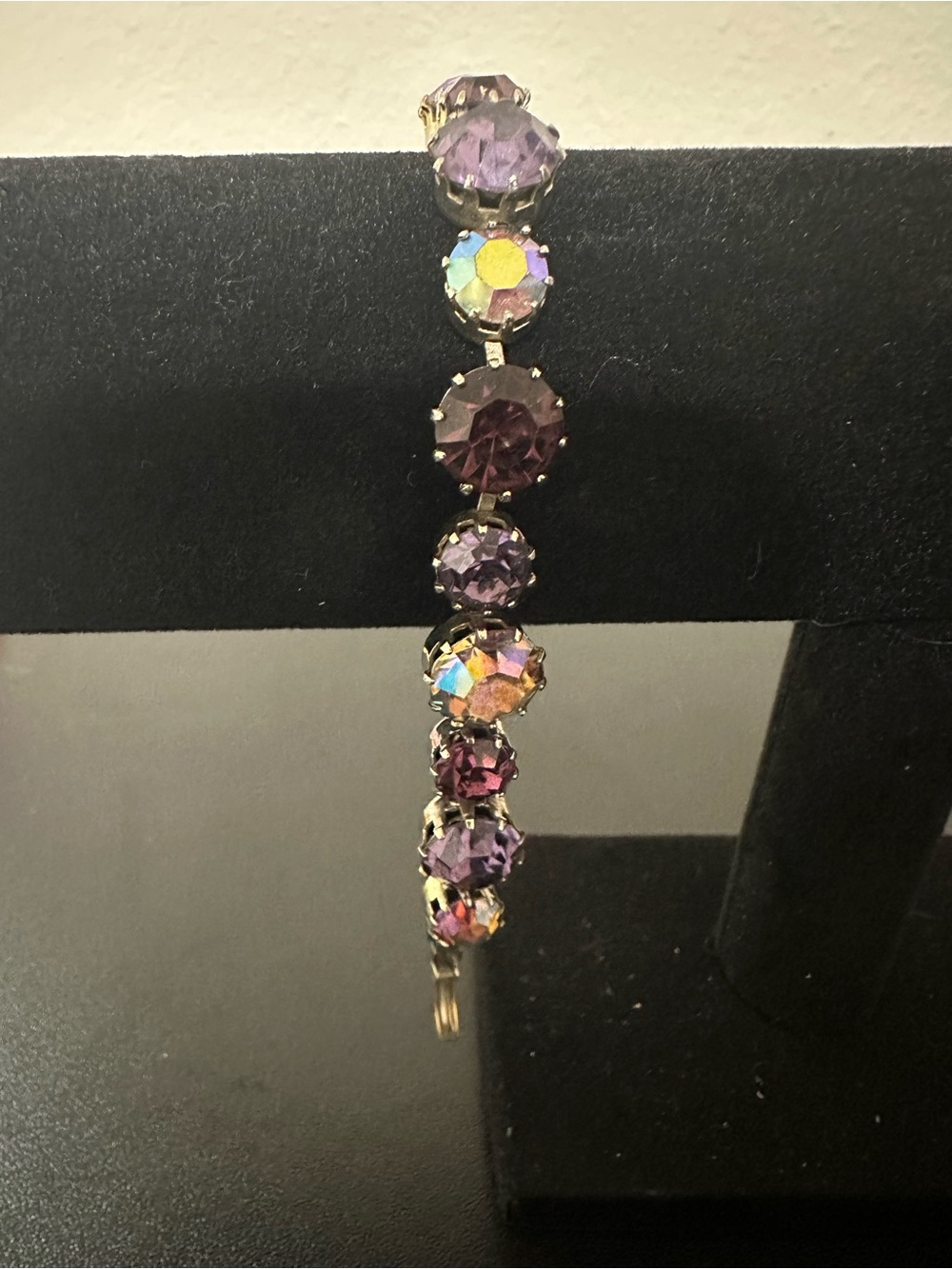 Vintage-Inspired Purple Crystal Tennis Bracelet - Women Jewelry